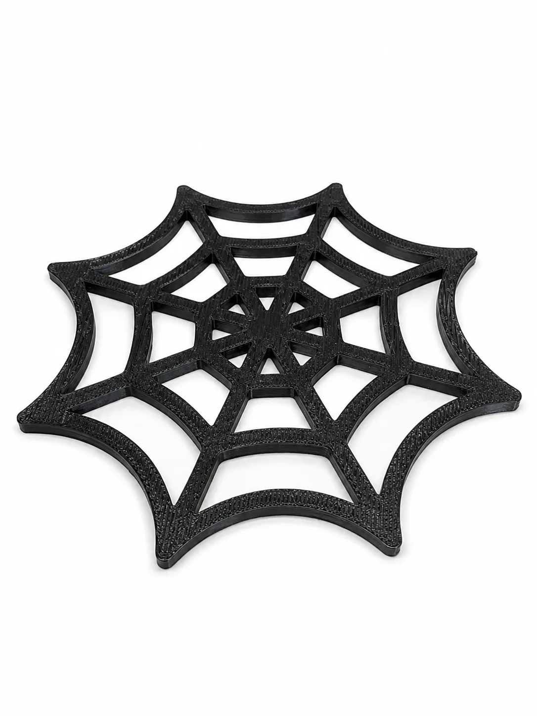 Porta-copos em formato de teia de aranha impresso em 3D